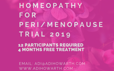 FREE homeopathy for peri-menopause and menopause: Join my 2019 study !